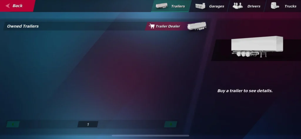 Trailer option preview in mod version interface