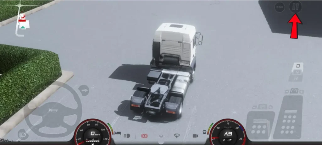 Truckers of Europe 3 truck arrives in garage